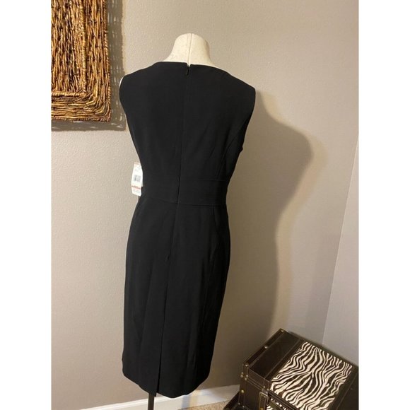 Jones New York Dress Black 12 Classic Sheath Career Church NWT - Picture 2 of 6